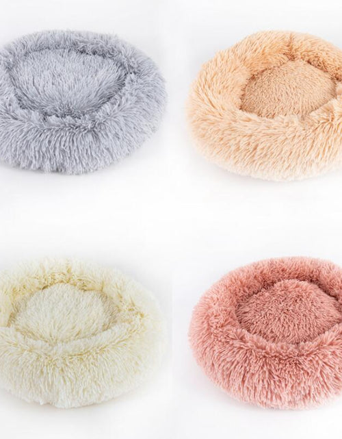 Load image into Gallery viewer, Dog Beds for Small Dogs round Plush Cat Litter Kennel Pet Nest Mat Puppy Beds
