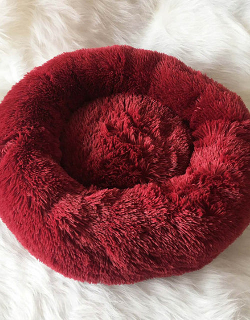 Load image into Gallery viewer, Dog Beds for Small Dogs round Plush Cat Litter Kennel Pet Nest Mat Puppy Beds
