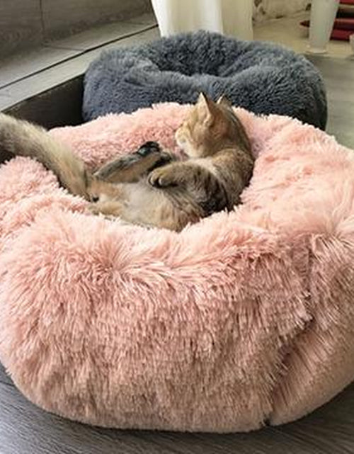 Load image into Gallery viewer, Dog Beds for Small Dogs round Plush Cat Litter Kennel Pet Nest Mat Puppy Beds
