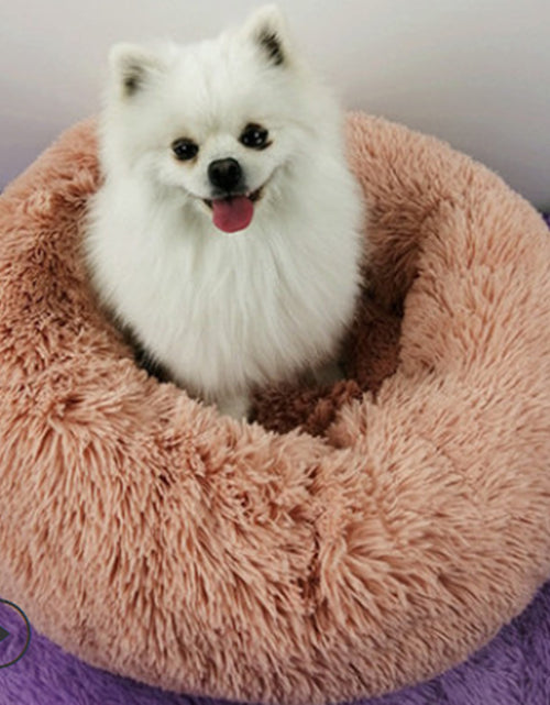 Load image into Gallery viewer, Dog Beds for Small Dogs round Plush Cat Litter Kennel Pet Nest Mat Puppy Beds
