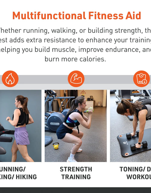 Load image into Gallery viewer, Weighted Vest, 20 Lb. - Adjustable Fitness Vest for Strength Training, Running, Walking, and Endurance Workouts
