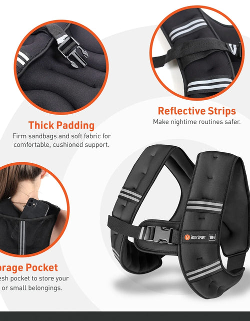 Load image into Gallery viewer, Weighted Vest, 20 Lb. - Adjustable Fitness Vest for Strength Training, Running, Walking, and Endurance Workouts
