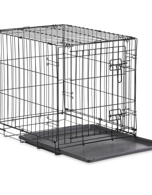 Load image into Gallery viewer, Foldable 48" Wire Crate for Dogs with Divider and Leak-Proof Tray
