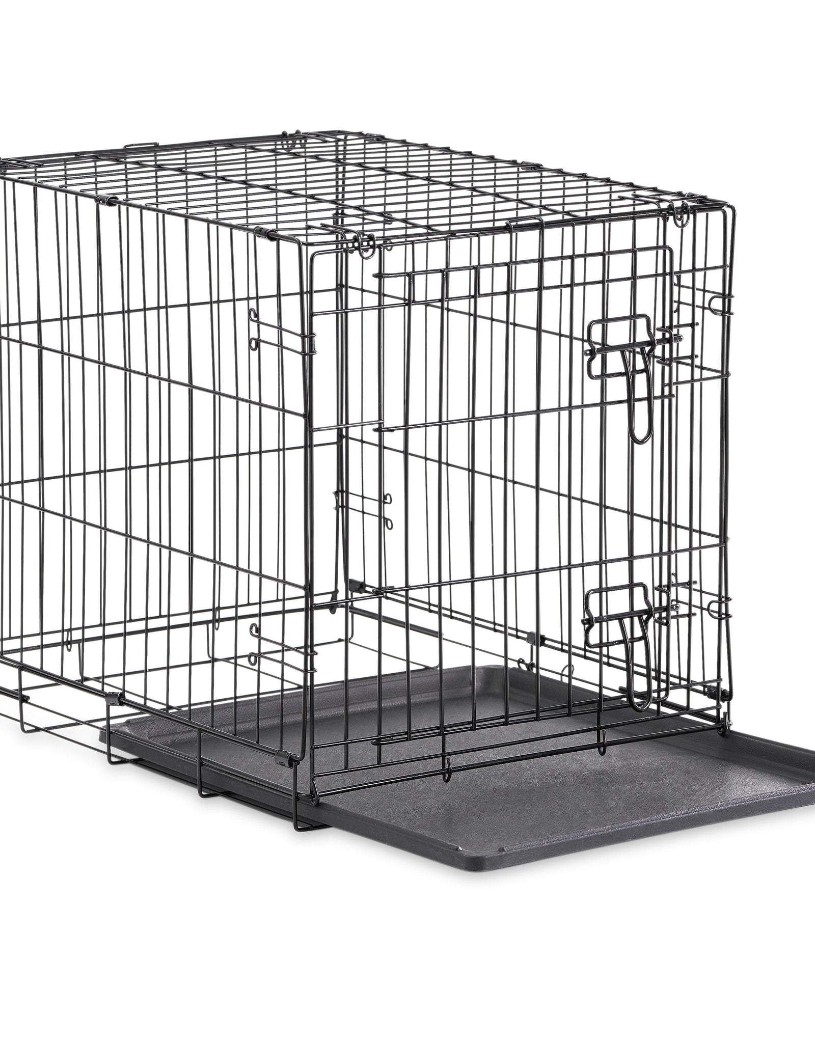 Foldable 48" Wire Crate for Dogs with Divider and Leak-Proof Tray