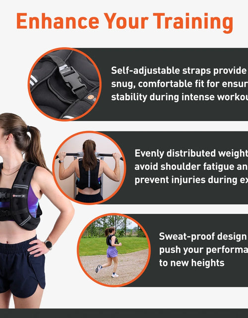 Load image into Gallery viewer, Weighted Vest, 20 Lb. - Adjustable Fitness Vest for Strength Training, Running, Walking, and Endurance Workouts
