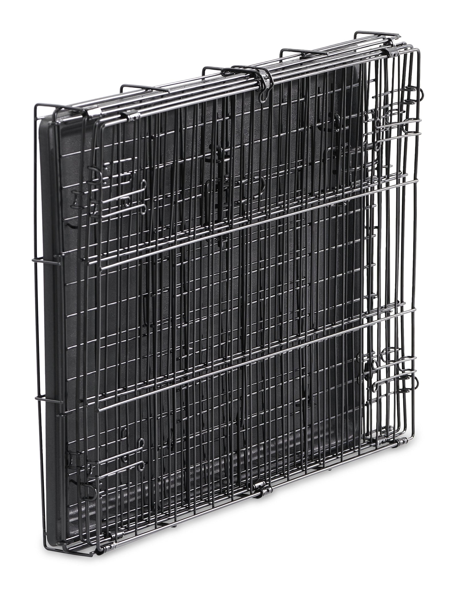 Foldable 48" Wire Crate for Dogs with Divider and Leak-Proof Tray