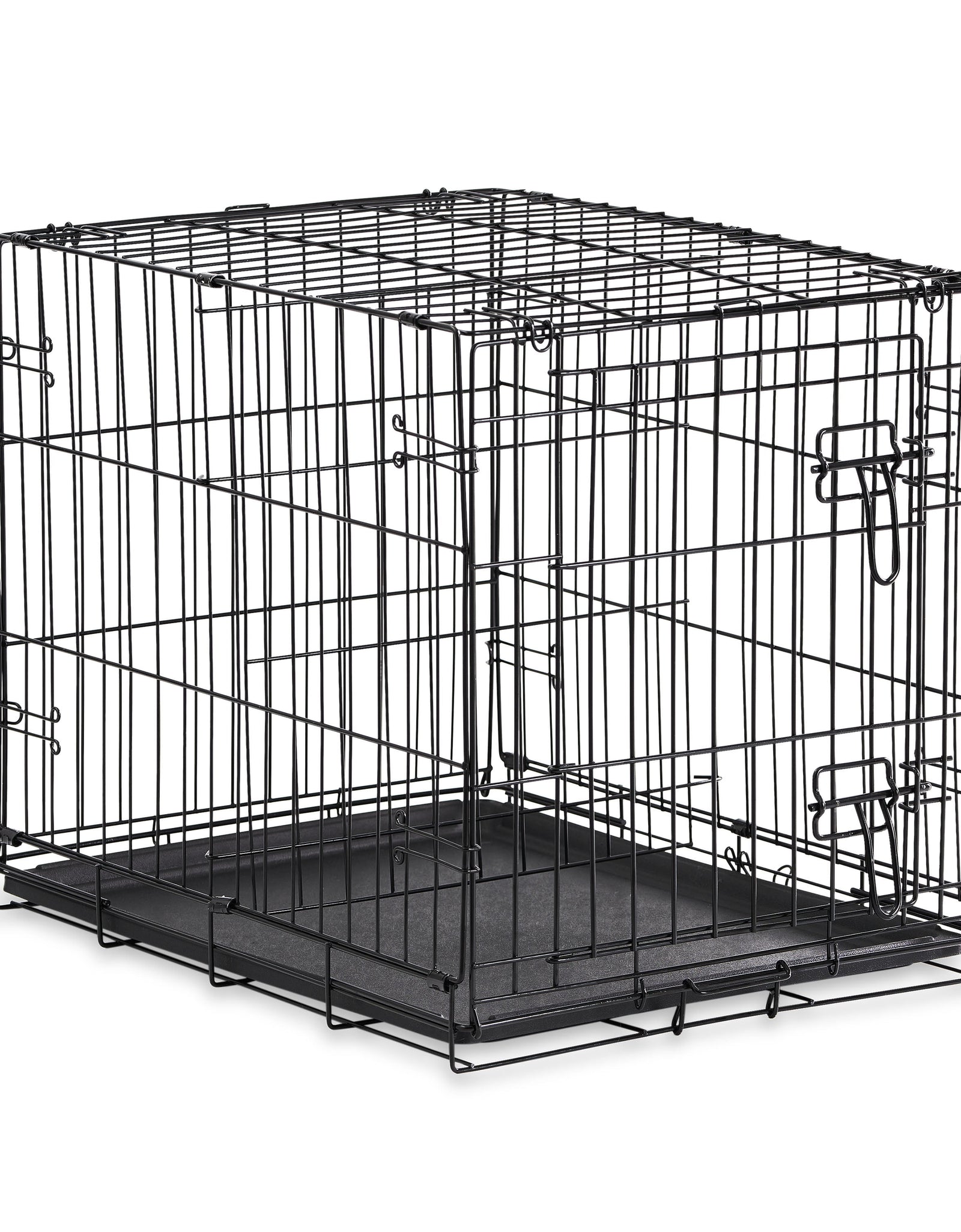 Foldable 48" Wire Crate for Dogs with Divider and Leak-Proof Tray
