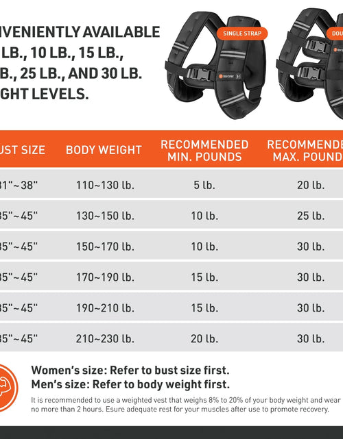 Load image into Gallery viewer, Weighted Vest, 20 Lb. - Adjustable Fitness Vest for Strength Training, Running, Walking, and Endurance Workouts
