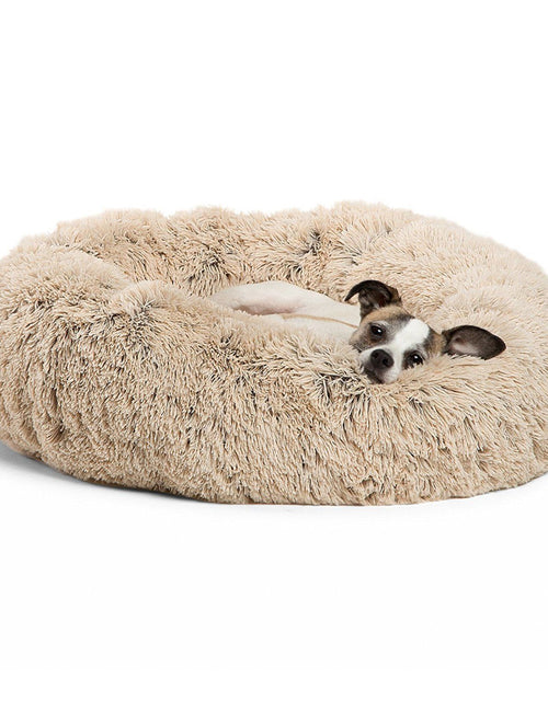 Load image into Gallery viewer, Dog Beds for Small Dogs round Plush Cat Litter Kennel Pet Nest Mat Puppy Beds
