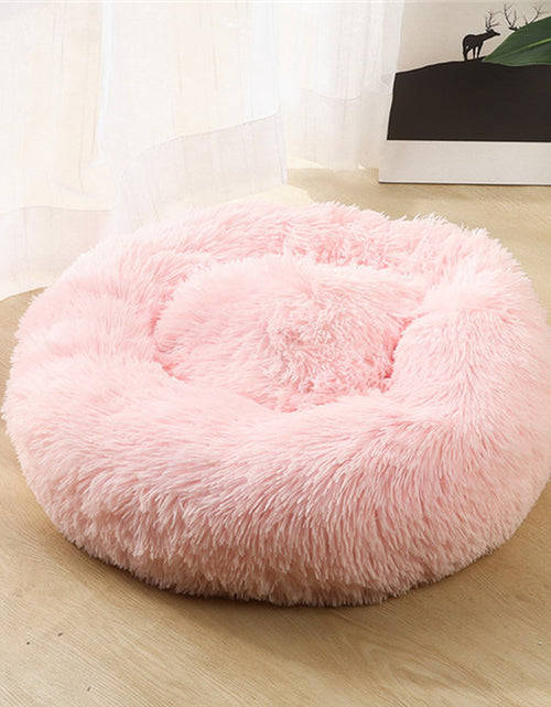 Load image into Gallery viewer, Dog Beds for Small Dogs round Plush Cat Litter Kennel Pet Nest Mat Puppy Beds
