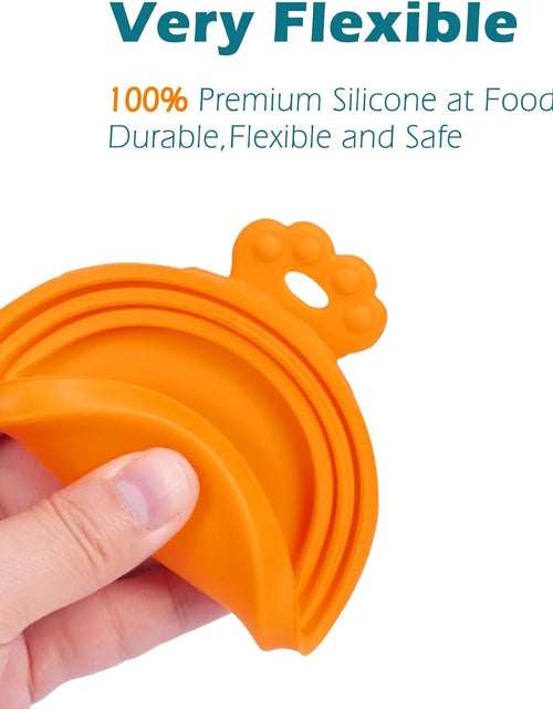Load image into Gallery viewer, Silicone Pet Can Lids, Dog Cat Food Can Cover, Universal Size Can Tops, 1 Fit 3 Standard Size Food Cans, BPA Free Dishwasher Safe
