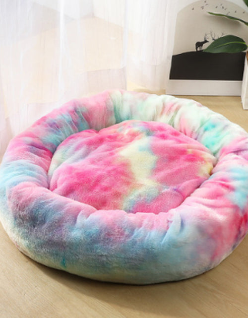 Load image into Gallery viewer, Dog Beds for Small Dogs round Plush Cat Litter Kennel Pet Nest Mat Puppy Beds
