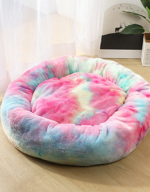 Load image into Gallery viewer, Dog Beds for Small Dogs round Plush Cat Litter Kennel Pet Nest Mat Puppy Beds
