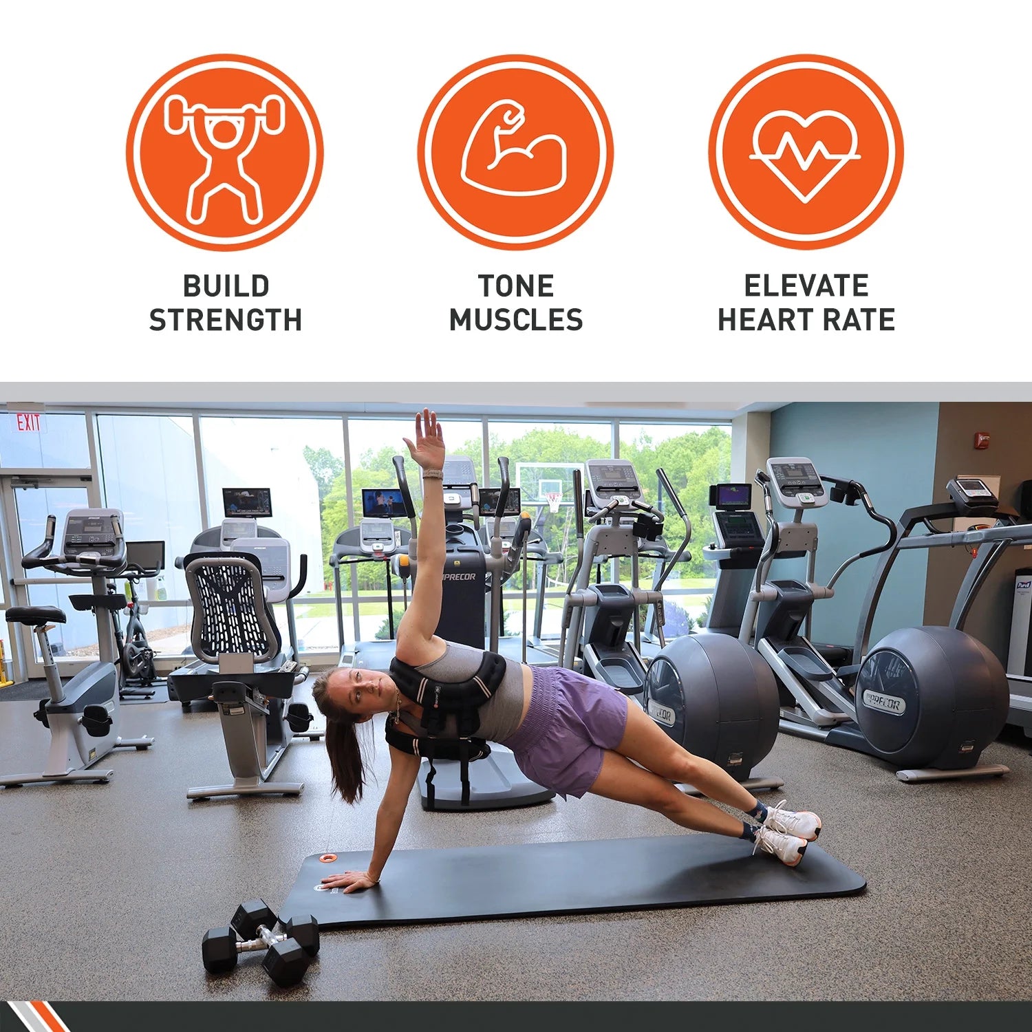 Weighted Vest, 20 Lb. - Adjustable Fitness Vest for Strength Training, Running, Walking, and Endurance Workouts