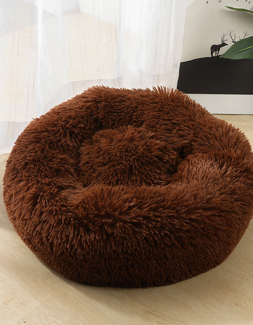 Load image into Gallery viewer, Dog Beds for Small Dogs round Plush Cat Litter Kennel Pet Nest Mat Puppy Beds
