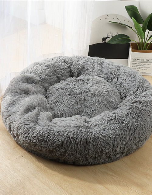 Load image into Gallery viewer, Dog Beds for Small Dogs round Plush Cat Litter Kennel Pet Nest Mat Puppy Beds
