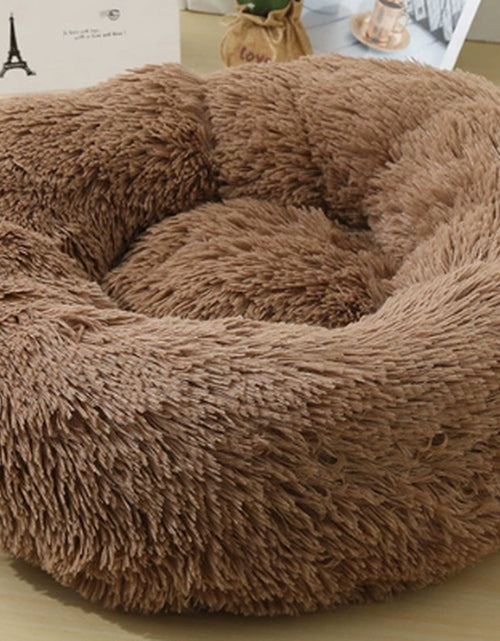 Load image into Gallery viewer, Dog Beds for Small Dogs round Plush Cat Litter Kennel Pet Nest Mat Puppy Beds
