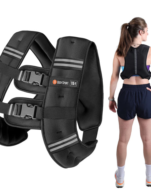 Load image into Gallery viewer, Weighted Vest, 20 Lb. - Adjustable Fitness Vest for Strength Training, Running, Walking, and Endurance Workouts
