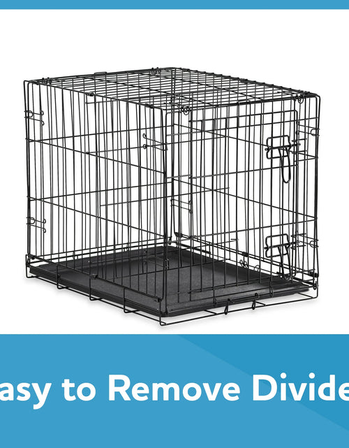 Load image into Gallery viewer, Foldable 48" Wire Crate for Dogs with Divider and Leak-Proof Tray
