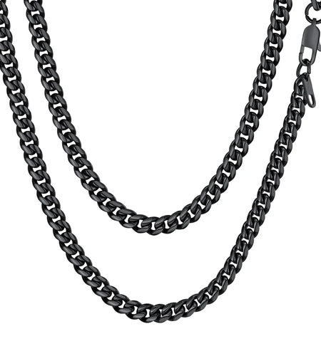 Mens Chain Stainless Steel Necklace Curb Cuban Link Neck Chains Mens Gifts