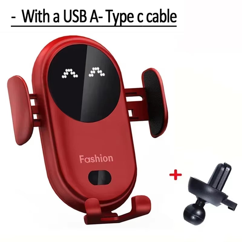 AutoGrip Wireless Car Charger – Infrared Sensor Mount & Fast Charging Stand for iPhone & Samsung