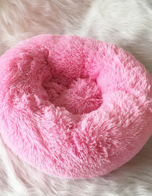 Load image into Gallery viewer, Dog Beds for Small Dogs round Plush Cat Litter Kennel Pet Nest Mat Puppy Beds
