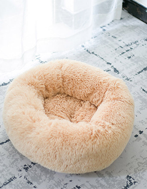 Load image into Gallery viewer, Dog Beds for Small Dogs round Plush Cat Litter Kennel Pet Nest Mat Puppy Beds

